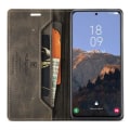Miniatyrbillede 10 af 11: AUTSPACE A01 Retro tegnebog taske til Samsung Galaxy S23+ (Plus) - Kaffe Brown