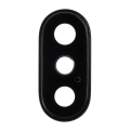 Miniatyrbillede 1 af 4: iPhone X Back Camera Lens Cover with Bracket and Glass Replacement - Black Transparent