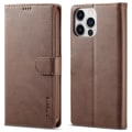 Miniatyrbilde 1 av 6: LC.IMEEKE Lommebokveske for iPhone 15 Pro Max - Kaffe Dark brown