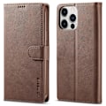 Miniatyrbillede 1 af 6: LC.IMEEKE Pung Taske til iPhone 15 Pro Max - Kaffe Dark brown