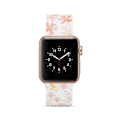 Pikkukuva 2 / 7: Silikoninen kellohihna Apple Watch 4 44mm, Series 3/2/1 42mm - Kukat Multicolor