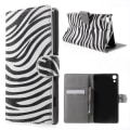 Pikkukuva 1 / 8: Sony Xperia Z3+ E6553 Zebra Stripe Plånboksfodral Multicolor