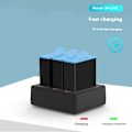 Miniatyrbillede 4 af 6: TELESIN S0-BCG-1 Til GoPro Hero 13 Batterioplader Dock Base 3 Opladningsboks Black