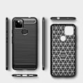 Miniatyrbild 5 av 8: Google Pixel 5a Karbon fiber Texture Skal - Svart Svart