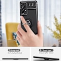 Pikkukuva 5 / 6: Finger Ring Kickstand TPU Case for Samsung Galaxy A73 5G Black