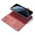 Miniatyrbild 3 av 10: DG.MING iPhone 13 Mini Split Läder Plånboksfodral - Röd Röd