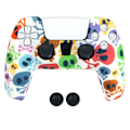 Miniatyrbilde 1 av 4: DATA FROG Silikondeksel for Sony Playstation 5 Gamepad med 2 Rocker Caps Multicolor