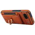 Pikkukuva 2 / 8: Google Pixel 8a Kickstand Case Puhelimen Suojakotelo Korttipaikoilla Brown