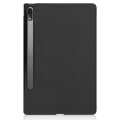 Miniatyrbilde 10 av 10: Tri-fold Stativ Tablettveske for Lenovo Tab P12 Pro - Svart Black
