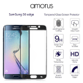 Miniatyrbild 7 av 9: AMORUS Samsung Galaxy S6 Edge Härdat glas - Svart Transparent