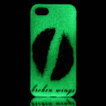Pikkukuva 5 / 5: iPhone 7 4,7" Skal Glow in the dark - Tribal Feathers Purple