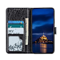 Miniatyrbillede 6 af 9: Crazy Horse Pung Standetui til Samsung Galaxy A21s - Sort Black
