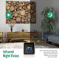 Miniatyrbild 9 av 10: Trådlös säkerhetskamera Rörelsedetektering Infraröd WiFi-kamera Svart