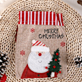 Miniatyrbild 2 av 7: Jul Presentpåse Säck Jultomte mönster för julafton Julhelg Röd