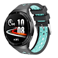 Miniatyrbillede 2 af 5: Soft Silicone Watch Strap for Huawei Watch GT 2e - Grey/Green Grey
