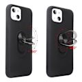 Pikkukuva 2 / 5: iPhone 13 Mini Finger Ring TPU Hybrid Case Kickstand Wine red