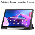 Miniatyrbild 5 av 9: Tri-fold Fodral till Lenovo Tab M10 Plus Gen 3 - Don't Touch Me Svart