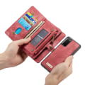 Miniatyrbilde 4 av 10: CASEME Samsung Galaxy S20 Retro Lær Lommebok-deksel - Rød Red