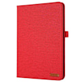 Miniatyrbillede 4 af 5: For iPad 10.9 (2022) Tablet Case Cover Cloth Texture - Pink Red