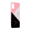 Miniatyrbillede 1 af 4: Marble Pattern IMD TPU Soft Back Case for Samsung Galaxy A41 - Style H Black