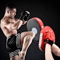 Miniatyrbillede 10 af 10: WOSWEIR 2 stk Boksning Karate Taekwondo Muay Thai Mitsar udstyr Mitsar Pads Red