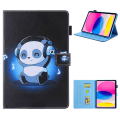 Miniatyrbillede 1 af 6: Til iPad 10.9 (2022) Tabletetui Cover Foldbart stativ - Panda/Musik Black