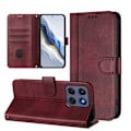 Miniatyrbillede 7 af 10: Til Motorola Edge 60 5G / 60 Fusion 5G Etui Pung Stand Retrostruktur Red