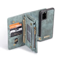 Miniatyrbild 4 av 9: CASEME Samsung Galaxy S20 Plus Retro läder plånboksfodral - Blå Blå