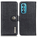 Miniatyrbillede 1 af 7: KHAZNEH Wallet Stand Case for Motorola Edge 30  - Black Black