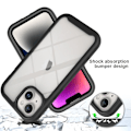 Miniatyrbild 4 av 5: För iPhone 15 Plus Full Protection Skal Fodral 3-i-1 +skärmskydd Svart