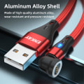 Pikkukuva 2 / 8: 1 m latauskaapeli 3-in-1 magneettinen Lightning-/Type-C/Micro Black
