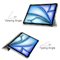 Miniatyrbilde 8 av 9: Etui for iPad Air 11 (2024) - Tri-fold Stativ Tablettdeksel - Hvit White