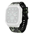 Miniatyrbild 1 av 7: Armband För Garmin Fenix ​​7 / 7 Pro / 6 / 5 22 mm silikon - Kamouflage Grön Grön