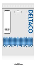 DELTACO USB 2.0 kabel, Typ C - Typ A ha, 2m, vit Vit