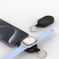 Miniatyrbillede 3 af 6: Qi Wireless Powerbank til Apple Watch Series 1-9 1200mAh Black
