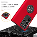 Miniatyrbillede 2 af 7: Samsung Galaxy S24 Ultra Fingerring Kickstand Hybrid Taske Red