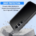 Miniatyrbillede 6 af 8: Samsung Galaxy S24+ (Plus) Case Panserbeskyttelse Case Shell + hærdet glas Black