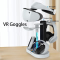 Miniatyrbilde 9 av 11: Lader for PS5 VR-headset, ladestativ med skjerm, dobbel kontrollerstasjon Grey