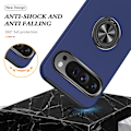 Miniatyrbilde 3 av 7: Hybrid-etui med fingerreim og kickstand for Google Pixel 9 / Pixel 9 Pro Blue