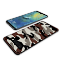 Pikkukuva 3 / 5: NXE Camouflage Pattern TPU Mobile Phone Case Samsung Galaxy S10 Plus - Brown Brown