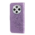 Miniatyrbillede 6 af 7: Til Xiaomi Redmi 14C Tegnebogsetui med Blomstermønster og Standerfunktion Purple