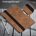 Miniatyrbillede 3 af 11: Til iPad 10.2 (2021)/(2020)/(2019) Almindeligt PU-læder tabletcover Brown