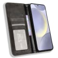 Miniatyrbillede 6 af 7: Wallet Stand Flip-telefonetui til Samsung Galaxy S24 Plus - Sort Black