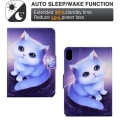 Miniatyrbillede 6 af 10: Til iPad 10.9 (2022) Tabletetui Cover Foldbart stativ - Kat White
