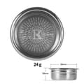 Miniatyrbillede 8 af 10: 58 mm 24 g espressokurv Espresso Filter Basket Silver