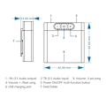 Miniatyrbillede 6 af 11: 2-i-1 Bluetooth Sender Modtager Adapter til Musik Audio Transceiver Black