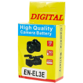 Miniatyrbillede 5 af 5: EN-EL3E Batteri til Nikon D200/D80/D300S/D100/D70/D700/D90 osv Grey