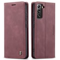 Pikkukuva 1 / 8: CASEME Retro Wallet Case for Samsung Galaxy S22 - Red Red