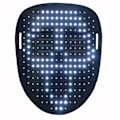Miniatyrbillede 1 af 11: RGB LED Mask Gesture Face-Changing Glowing Mask Halloween Party Black