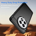 Miniatyrbillede 8 af 8: Telefoncover TPU Shell Bagcover Carbon OnePlus 13R - Sort Black